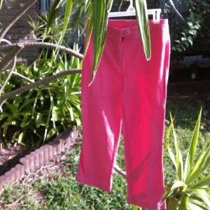 Pants capris stretchy orange